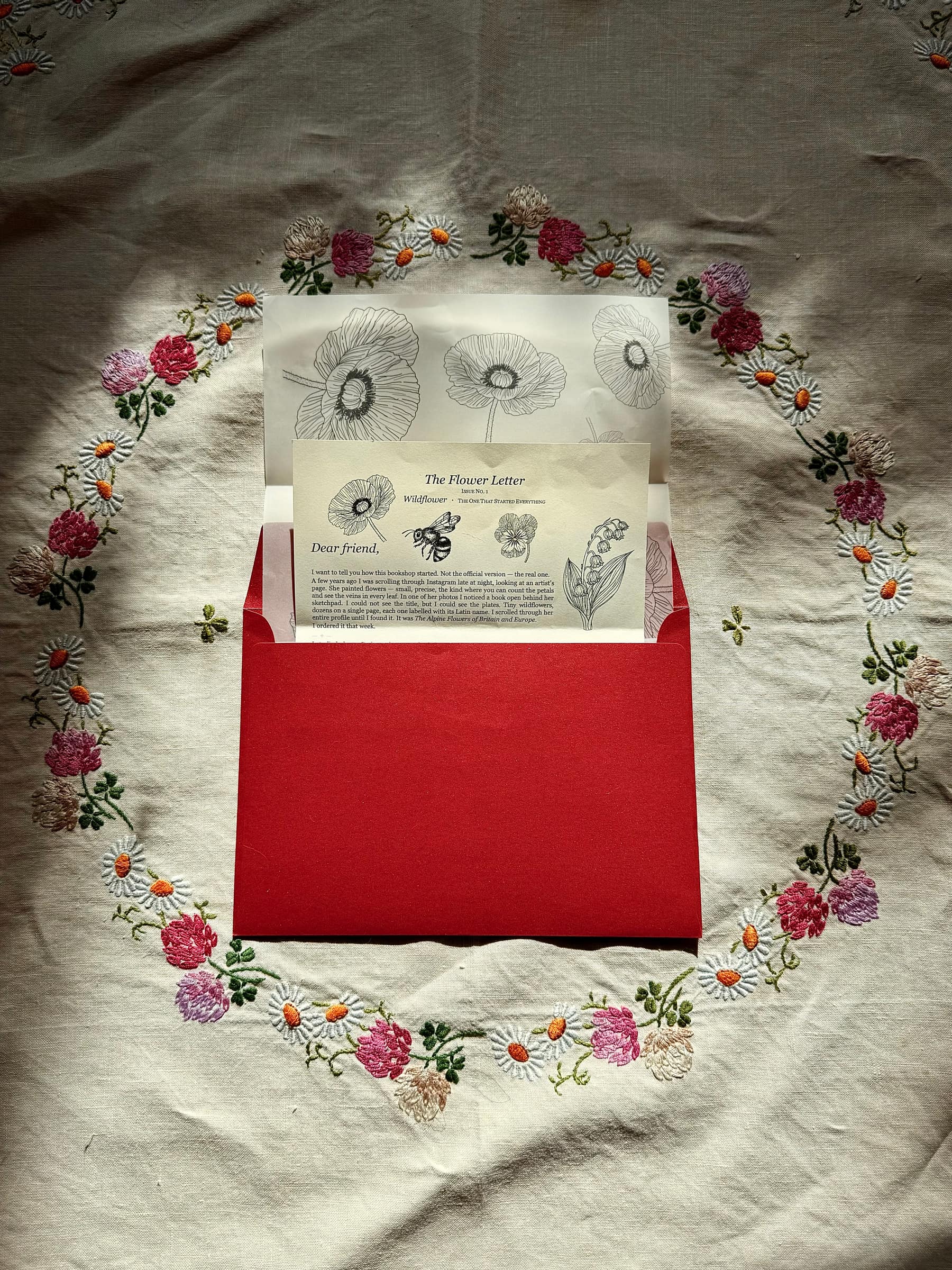 The Flower Letter — a monthly envelope from OBS Books